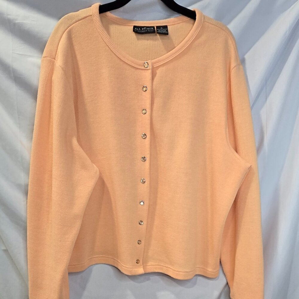 All Points By Reference Point Cardigan Size Xl Or… - image 1
